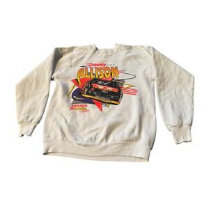 Vintage Davey Allison Texaco Havoline Sweatshirt NASCAR 90s USA Distressed READ